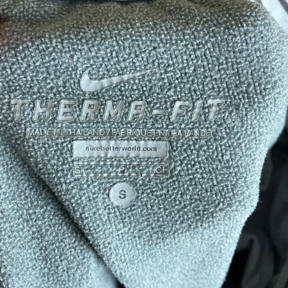 Nike Womens Sweatpants Gray Therma Fit Pull On Drawstring Wide Leg Small - Picture 4 of 11